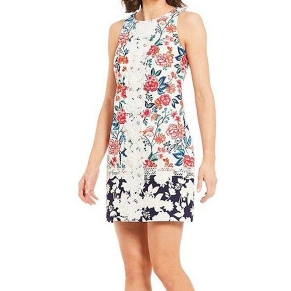 Eliza J Floral Shift Dress size 14 - Picture 1 of 5